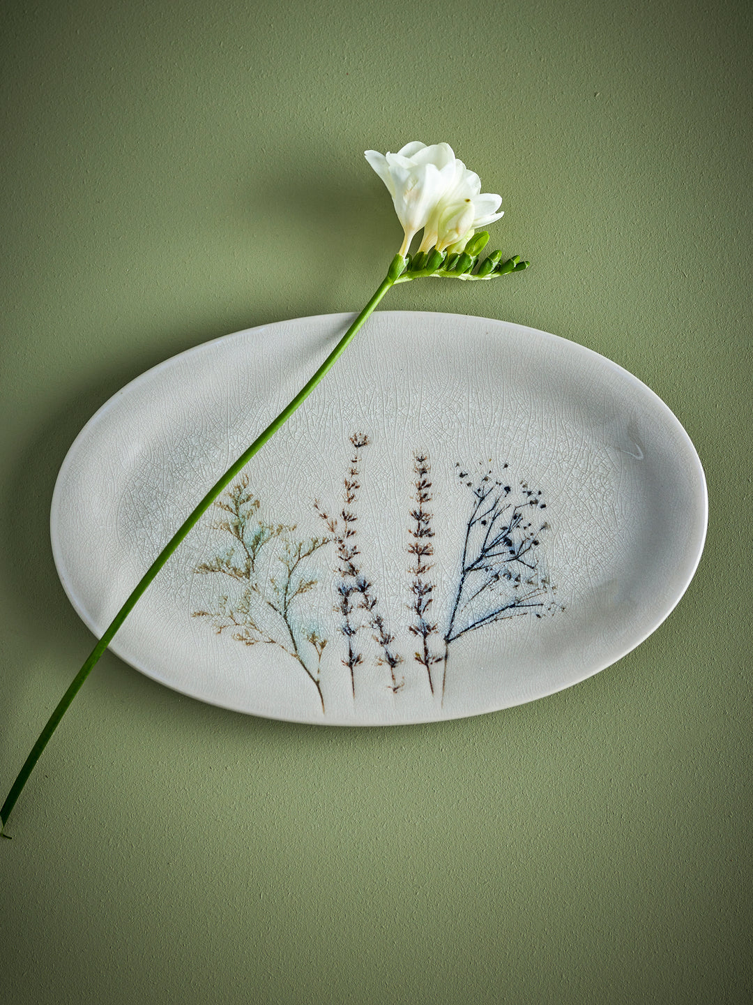 Platou Servire Ceramică Natural Bloomingville - Imagine 4