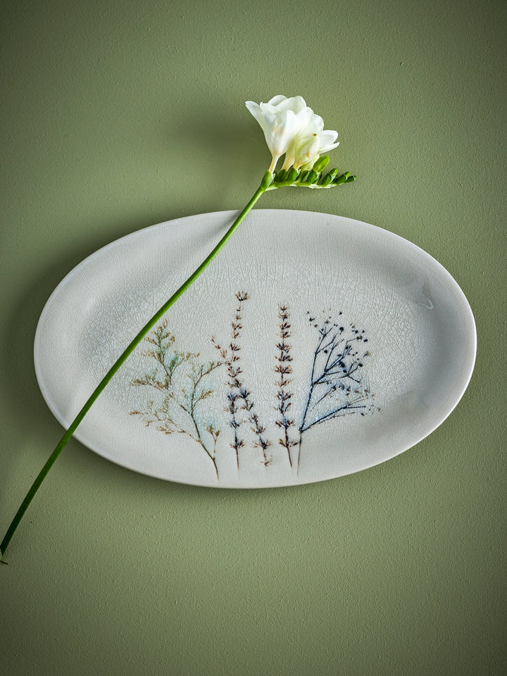 Platou Servire Ceramică Natural Bloomingville - Imagine 4
