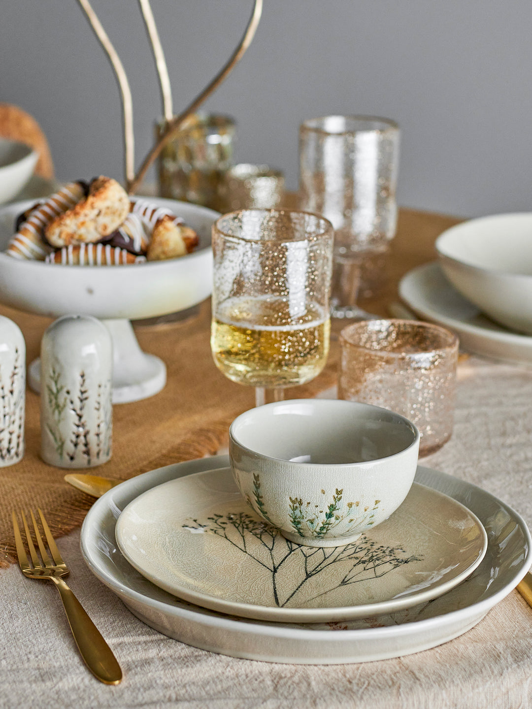 Bol Ceramică Naturală Crackle Bloomingville - Imagine 6
