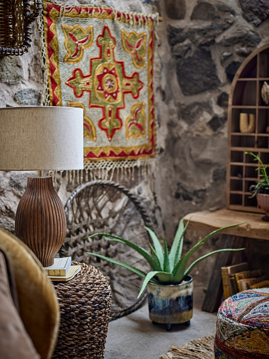 Taburet Abaca Maro Bloomingville - Imagine 4