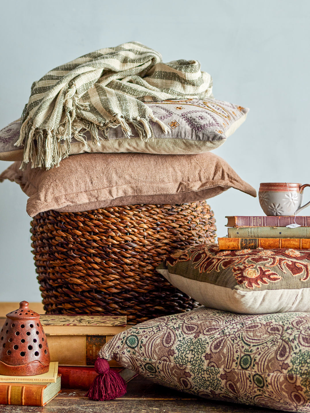 Taburet Abaca Maro Bloomingville - Imagine 6