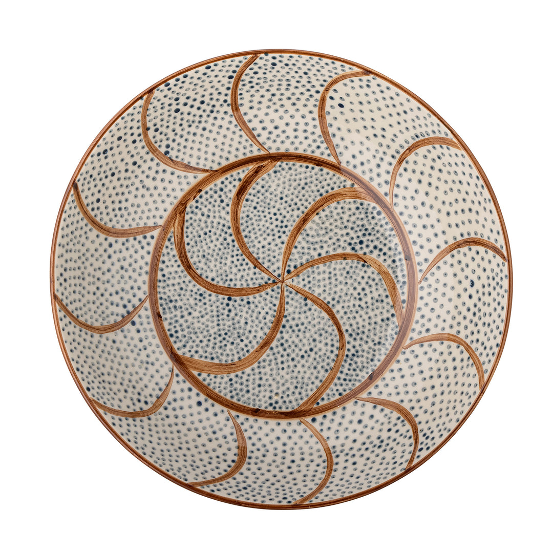 Bol Ceramic Maro Decorat Manual Bloomingville - Imagine 2