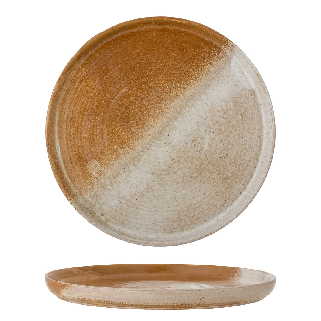 Farfurie Servire Ceramică Maro Bloomingville - Imagine 1