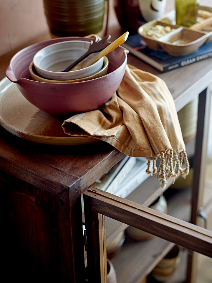 Farfurie Servire Ceramică Maro Bloomingville - Imagine 6