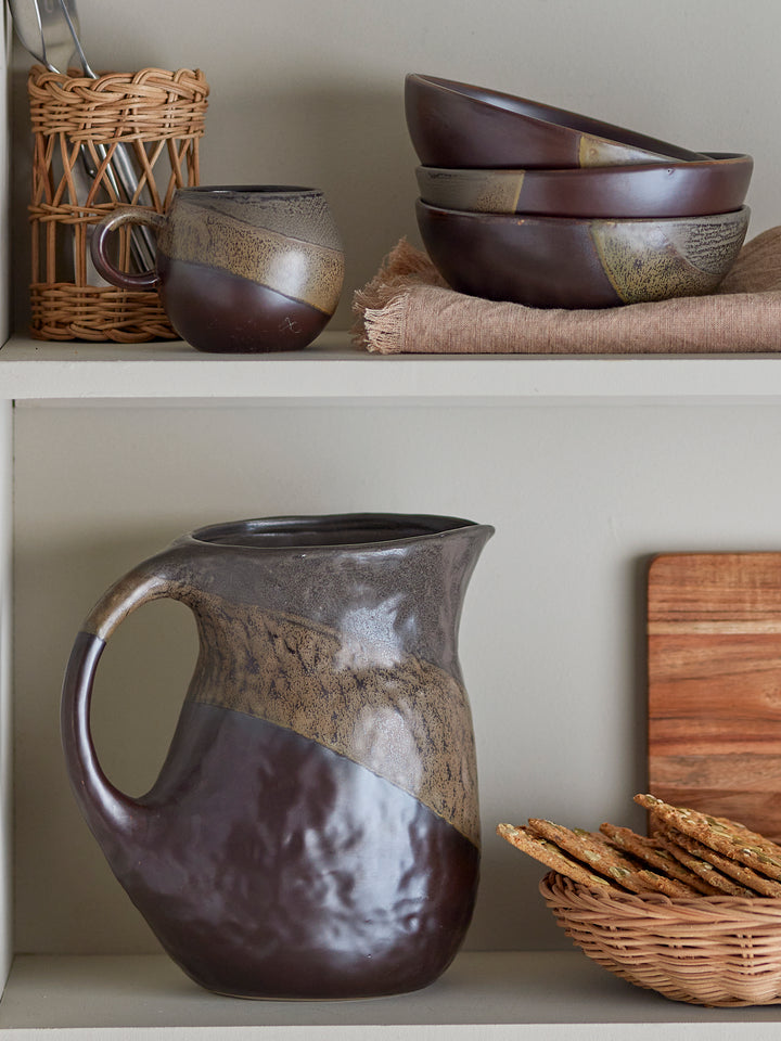 Cana Ceramică Maro Cu Glazură Reactivă Bloomingville - Imagine 5