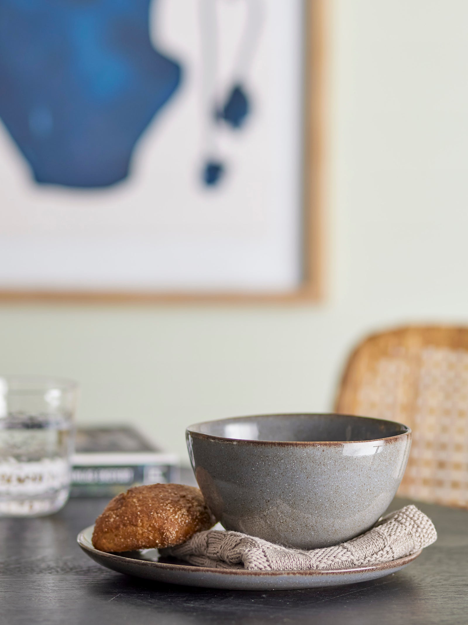 Bol Ceramică Gri Cu Glazură Reactivă Bloomingville - Imagine 2
