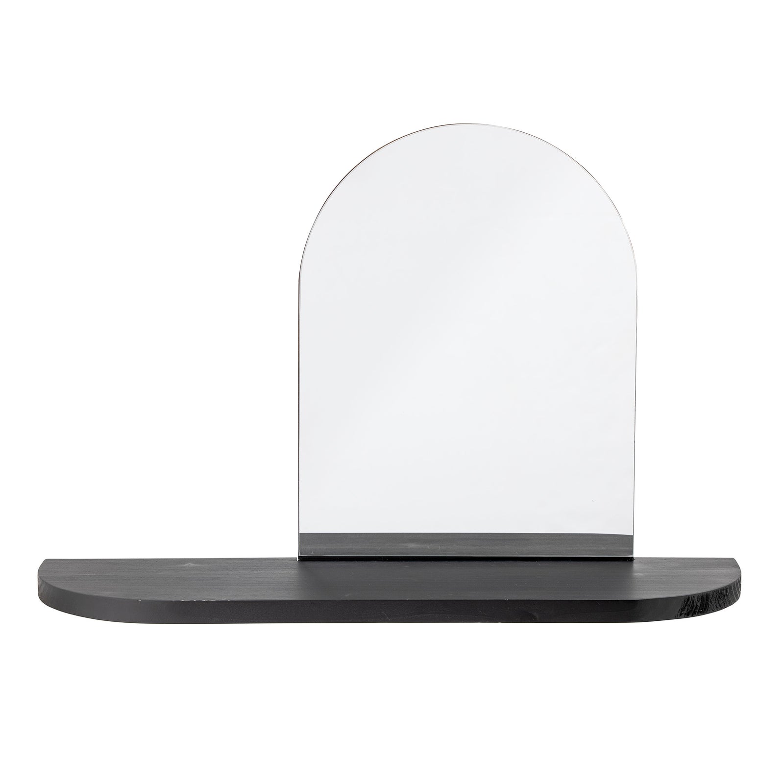 Oglindă Cu Raft MDF Negru Bloomingville - Imagine 1
