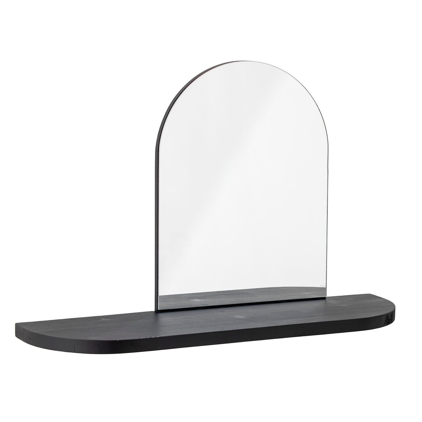 Oglindă Cu Raft MDF Negru Bloomingville - Imagine 2