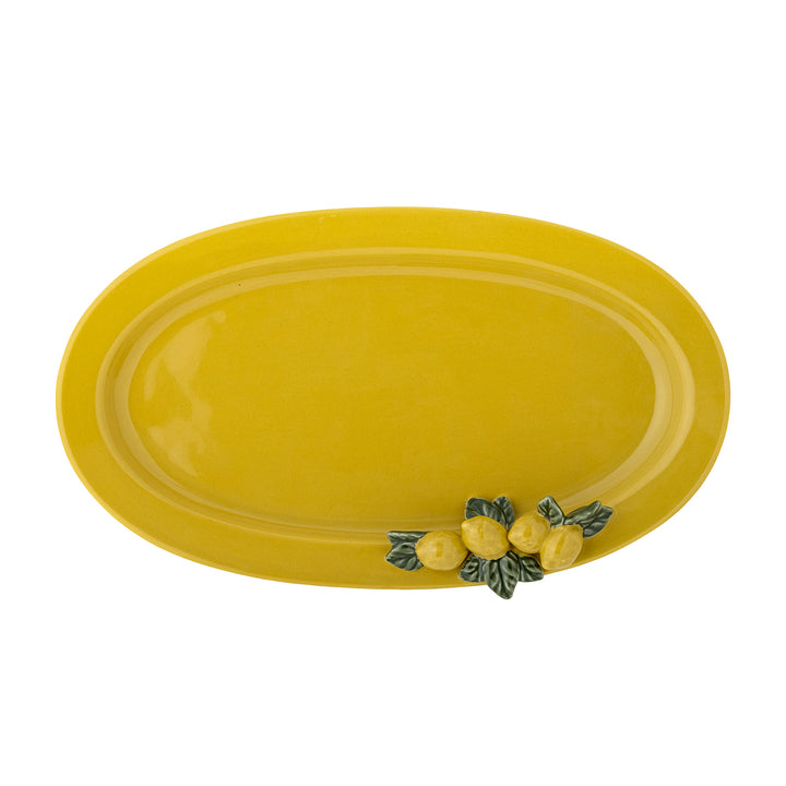 Platou Servire Ceramică Galbenă Bloomingville - Imagine 2
