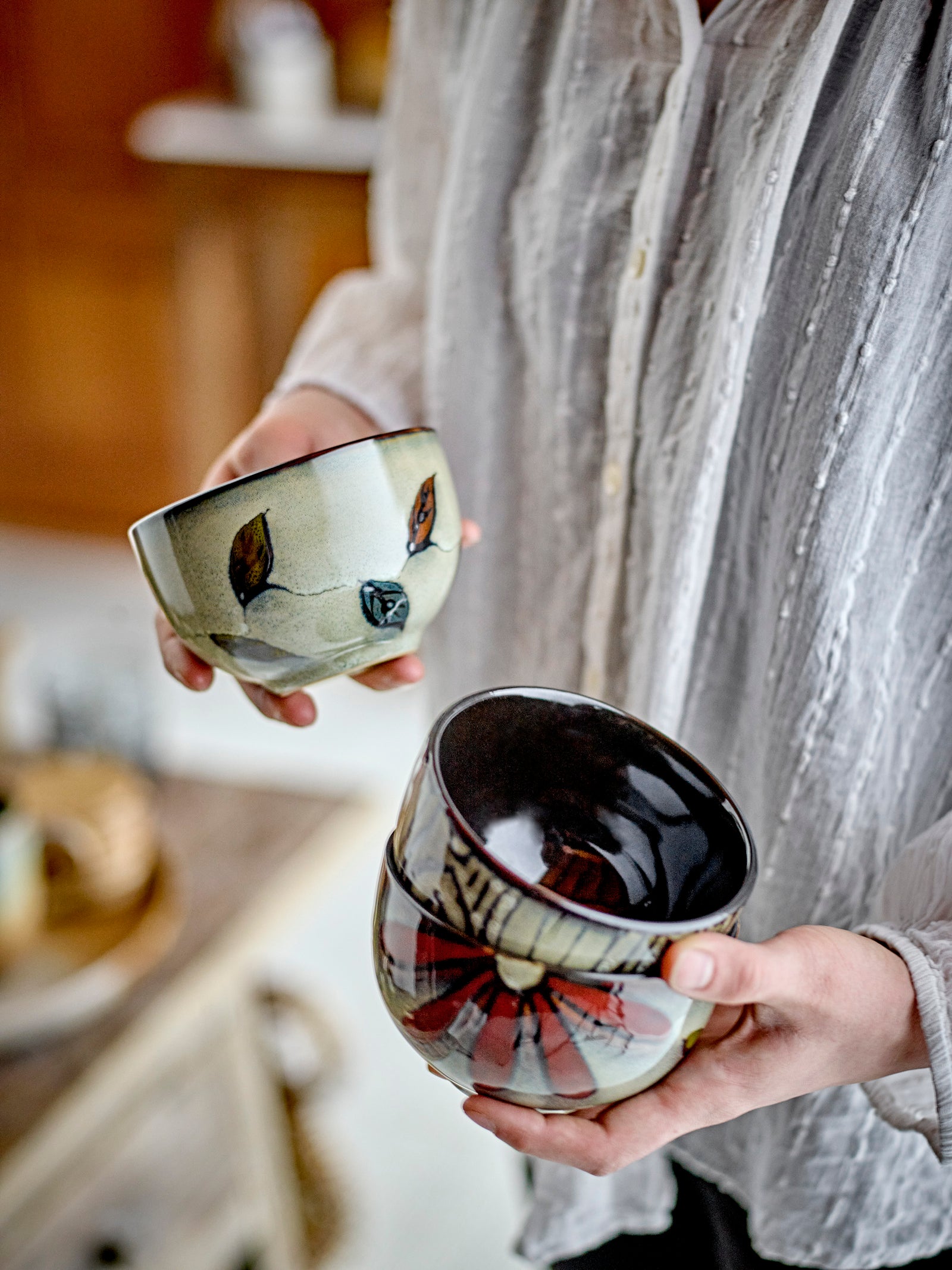 Bol Ceramică Maro Bloomingville - Imagine 2