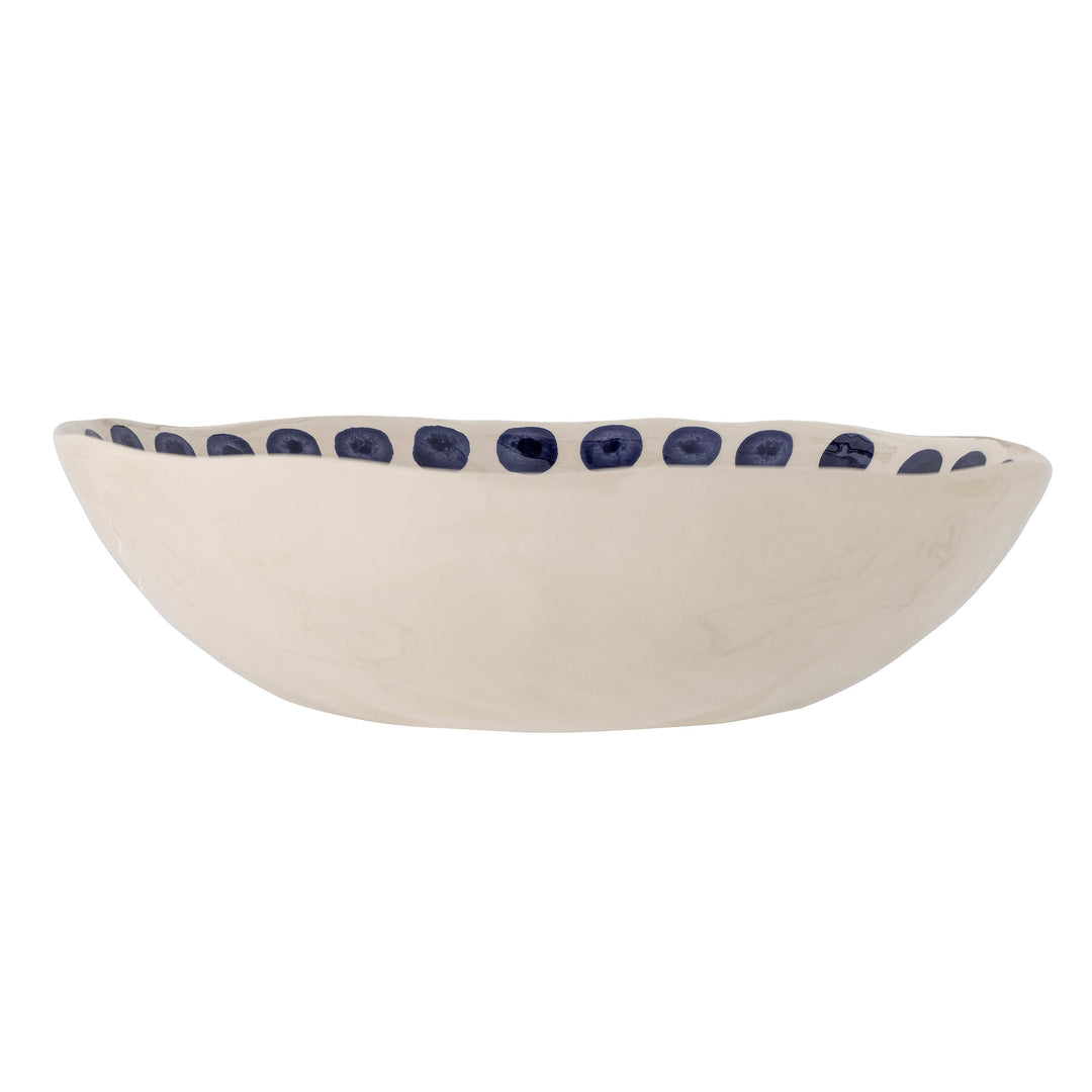 Bol Ceramic Multicolor Decorat Manual Bloomingville - Imagine 2