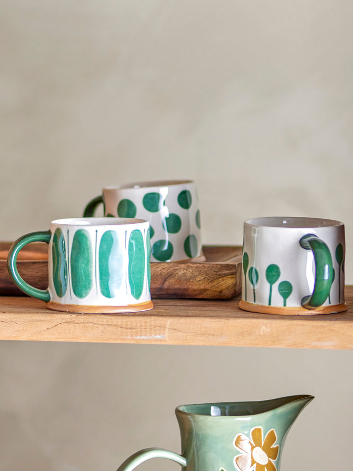 Set Căni Ceramică Verde Bloomingville - Imagine 2