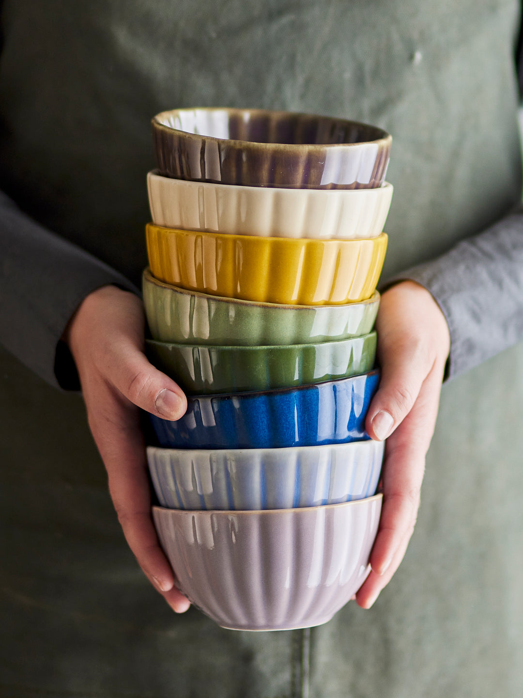 Bol Ceramic Galben Bloomingville - Imagine 3