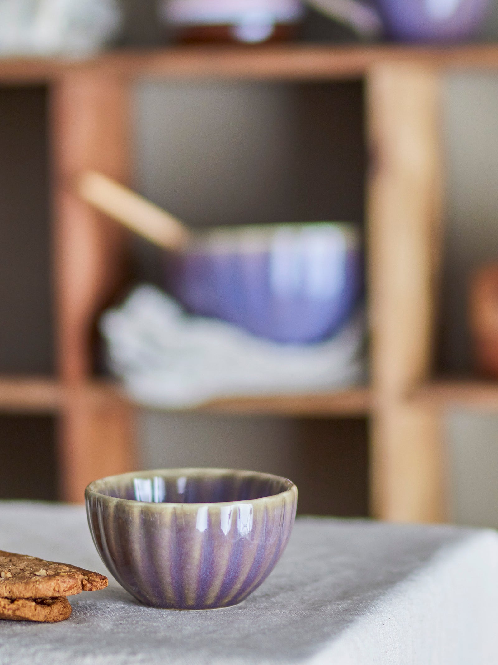 Bol Ceramic Violet Bloomingville - Imagine 2