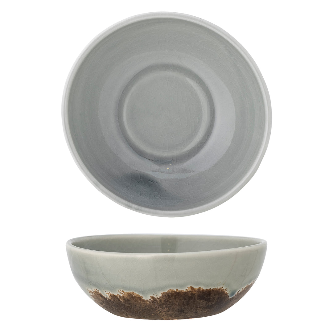 Bol Ceramică Maro Cu Glazură Crackle Bloomingville - Imagine 1