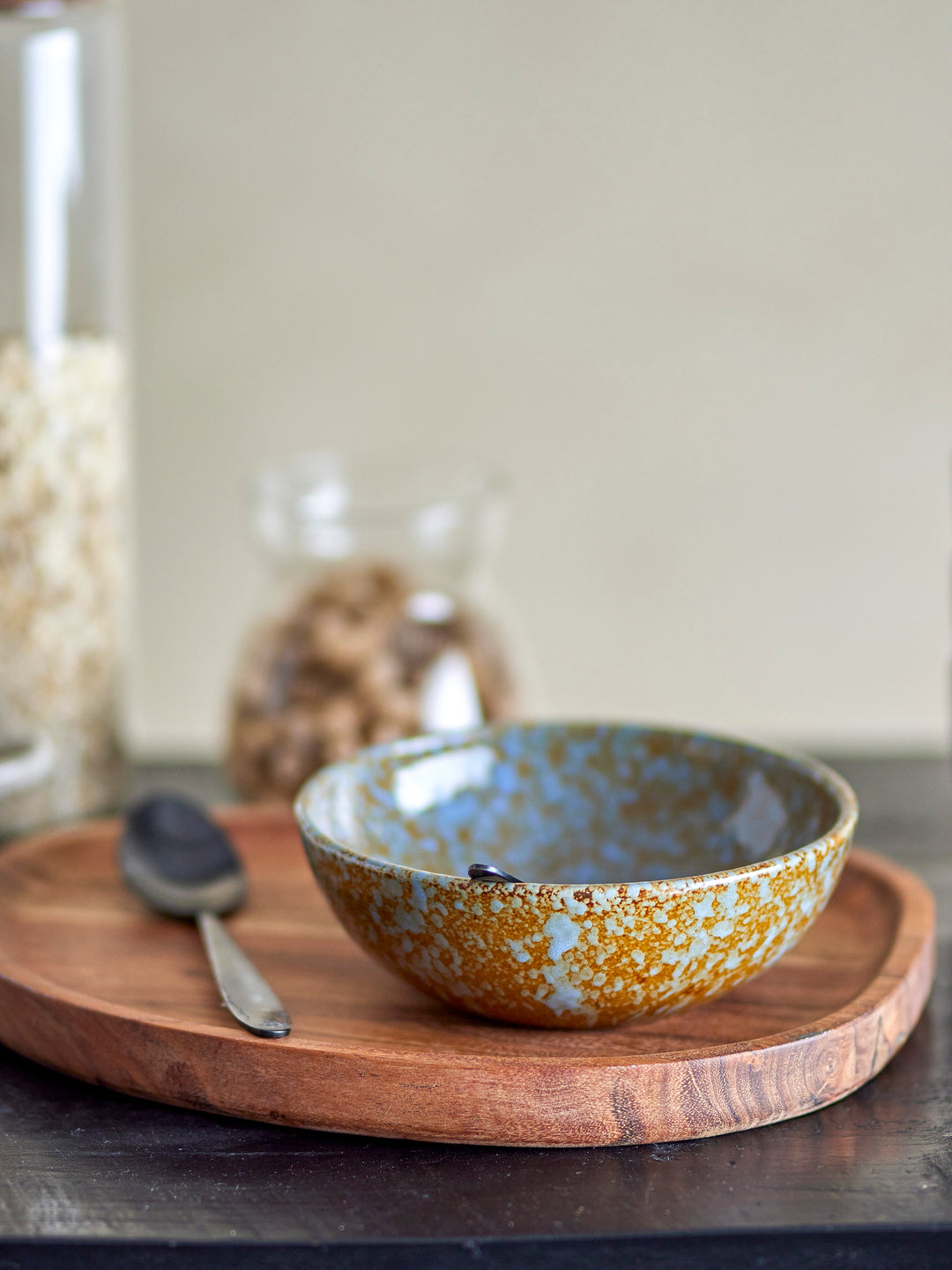 Bol Ceramică Albastru Glazură Reactivă Bloomingville - Imagine 4