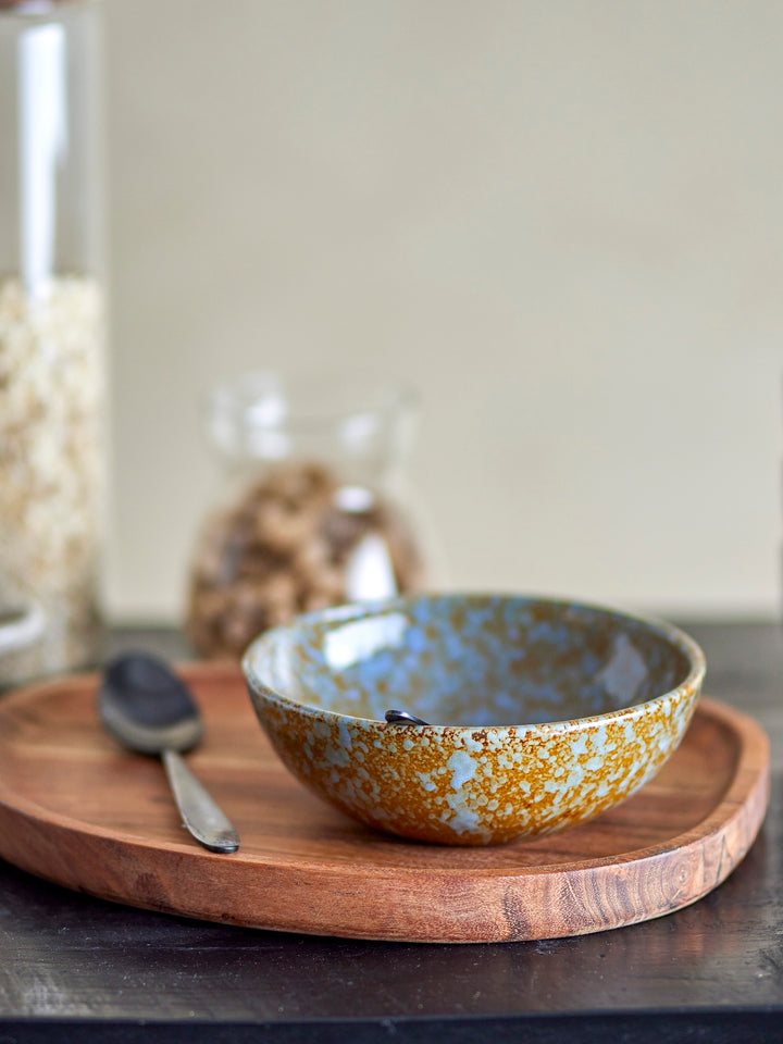 Bol Ceramică Albastru Glazură Reactivă Bloomingville - Imagine 4