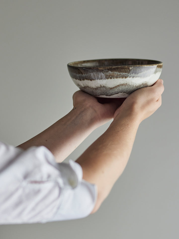 Bol Ceramic Gri Bloomingville - Imagine 4