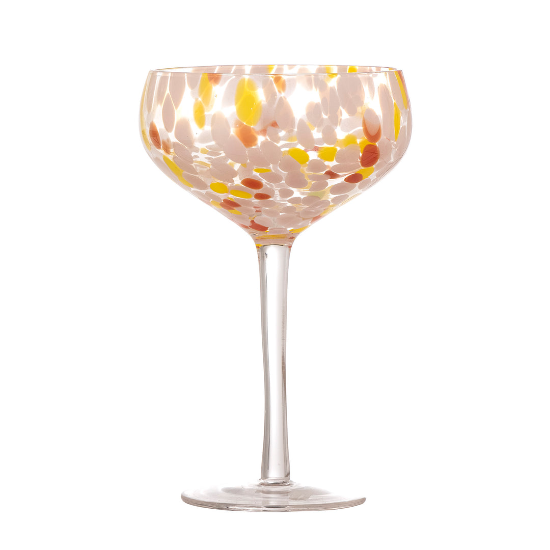 Pahar Cocktail Sticlă Roz Bloomingville - Imagine 1