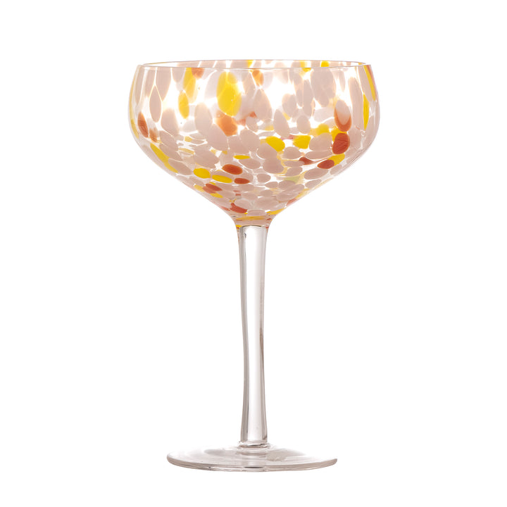 Pahar Cocktail Sticlă Roz Bloomingville - Imagine 1