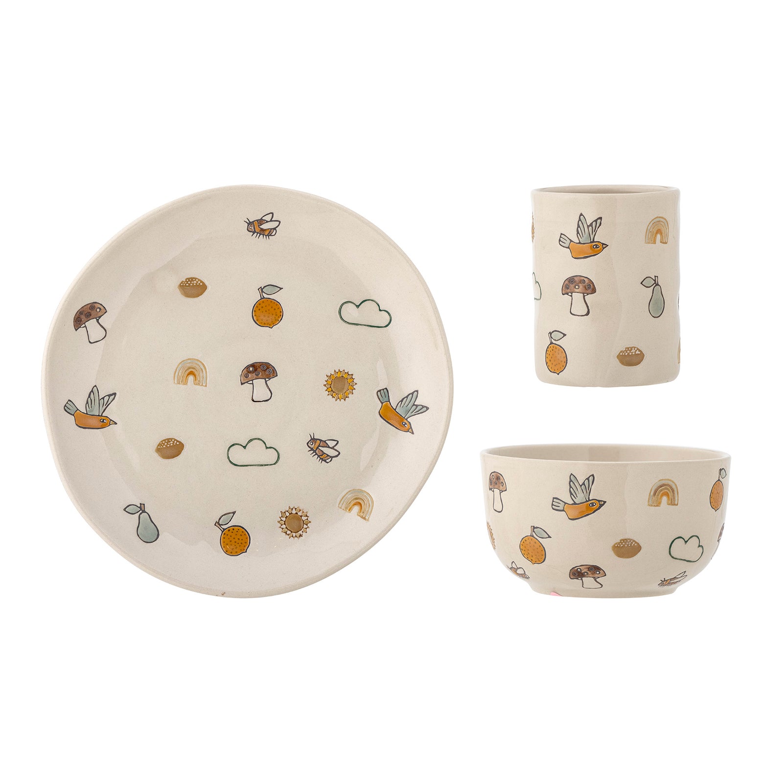 Set Veselă Ceramică Multicoloră Bloomingville - Imagine 1