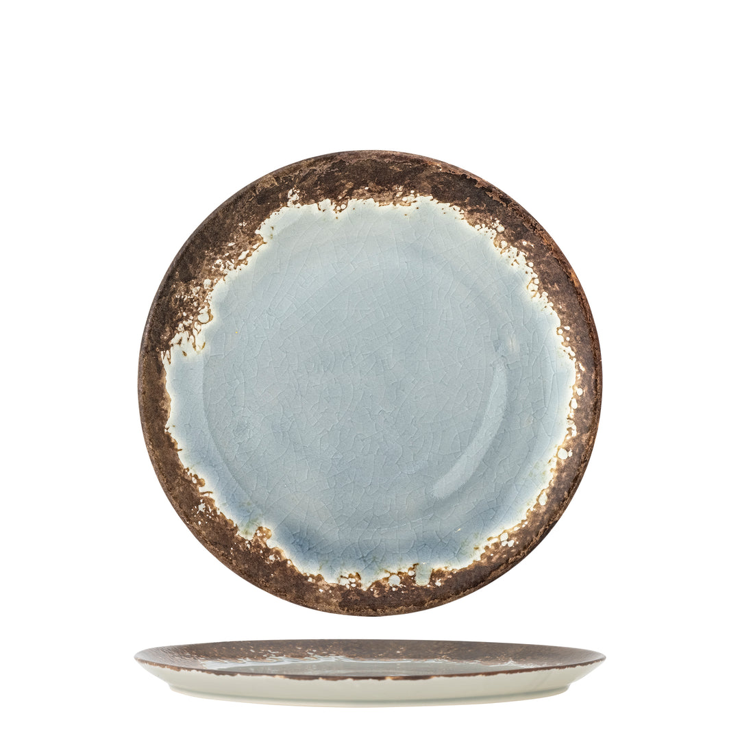 Farfurie Ceramică Maro Glazură Crackle Bloomingville - Imagine 1
