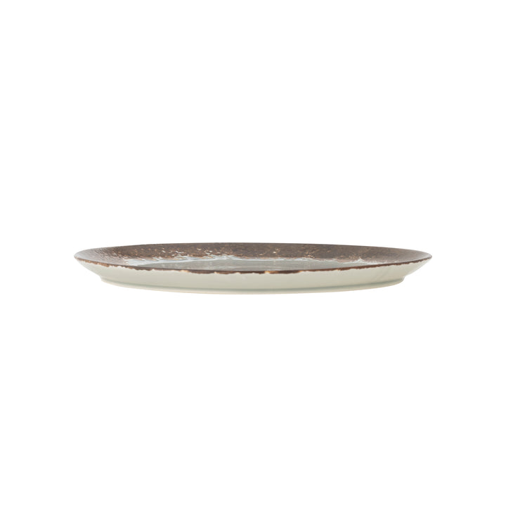 Farfurie Ceramică Maro Glazură Crackle Bloomingville - Imagine 2