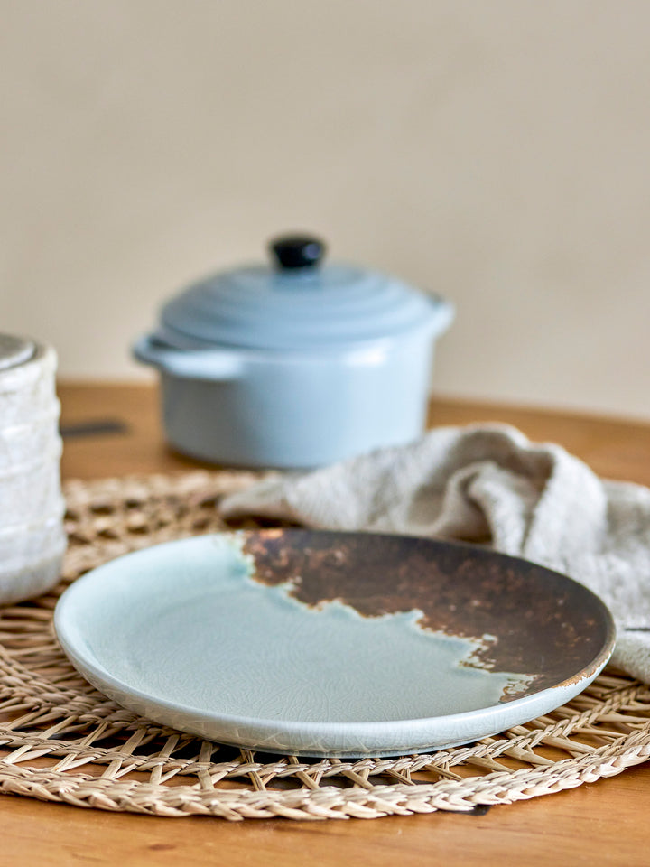 Farfurie Ceramică Maro Glazură Crackle Bloomingville - Imagine 6