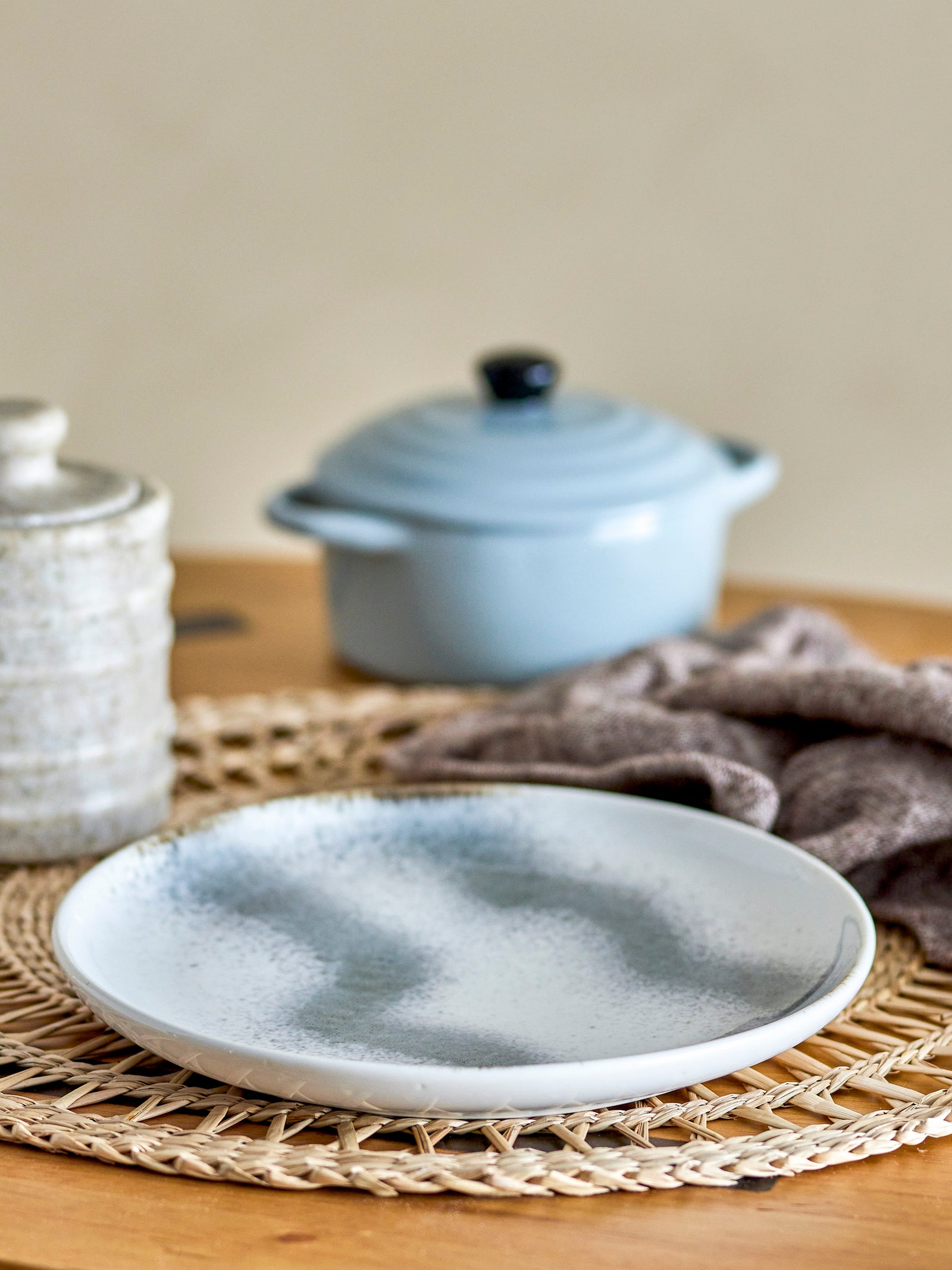 Farfurie Ceramică Gri Paula Bloomingville - Imagine 4