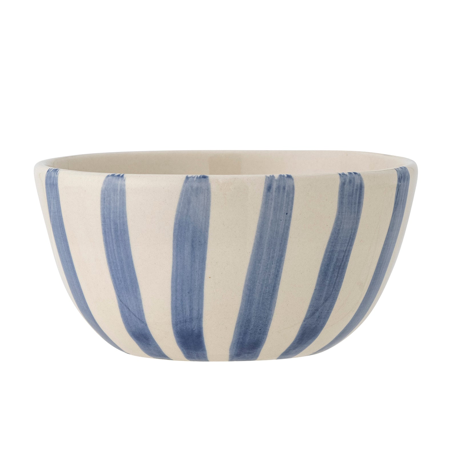 Bol Ceramic Albastru Cu Dungi Bloomingville - Imagine 1
