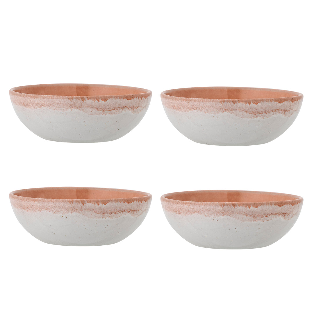 Set Boluri Ceramică Portocalie Bloomingville - Imagine 1