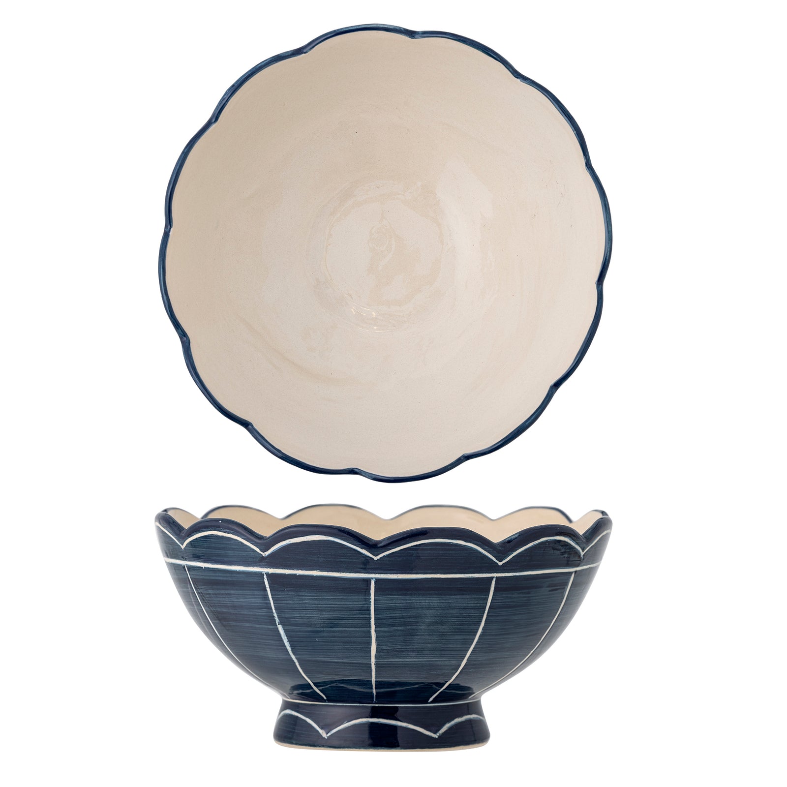 Bol Ceramică Albastru Bloomingville - Imagine 1