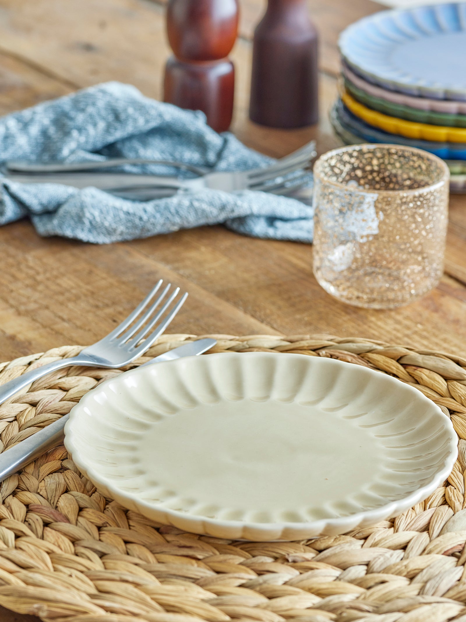 Farfurie Ceramică Naturală Bloomingville - Imagine 4