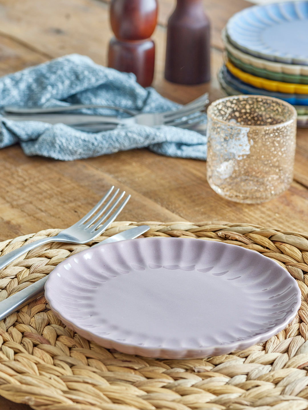 Farfurie Ceramică Roz Bloomingville - Imagine 4