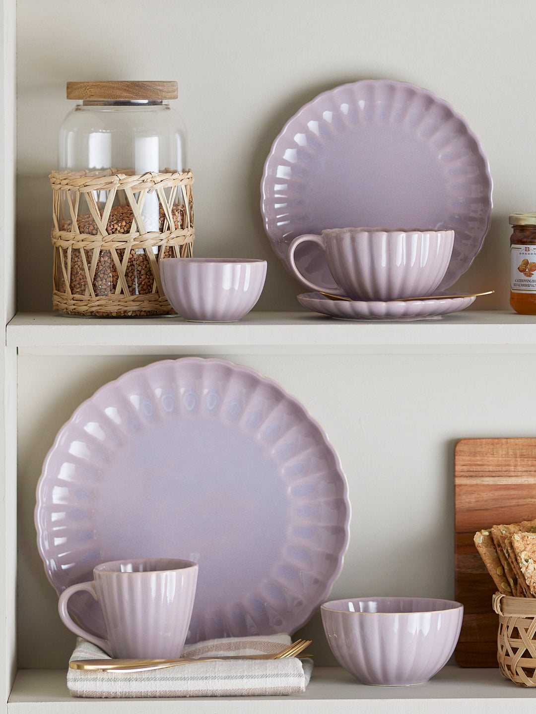 Farfurie Ceramică Roz Bloomingville - Imagine 5