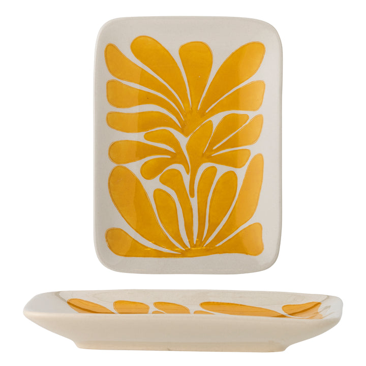 Farfurie Ceramică Galbenă Fauni Bloomingville - Imagine 1