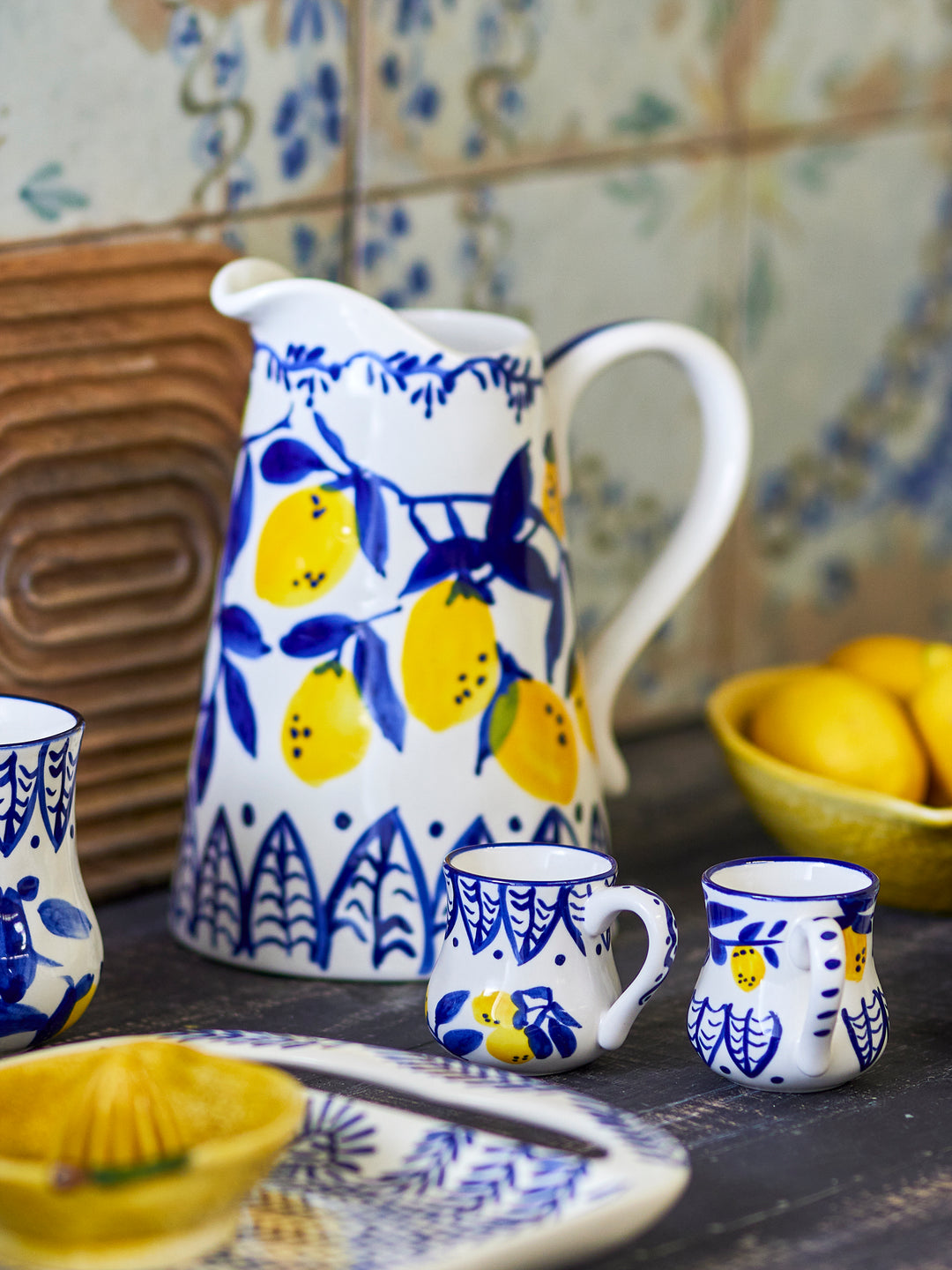 Căni Espresso Ceramică Albastră Bloomingville - Imagine 4
