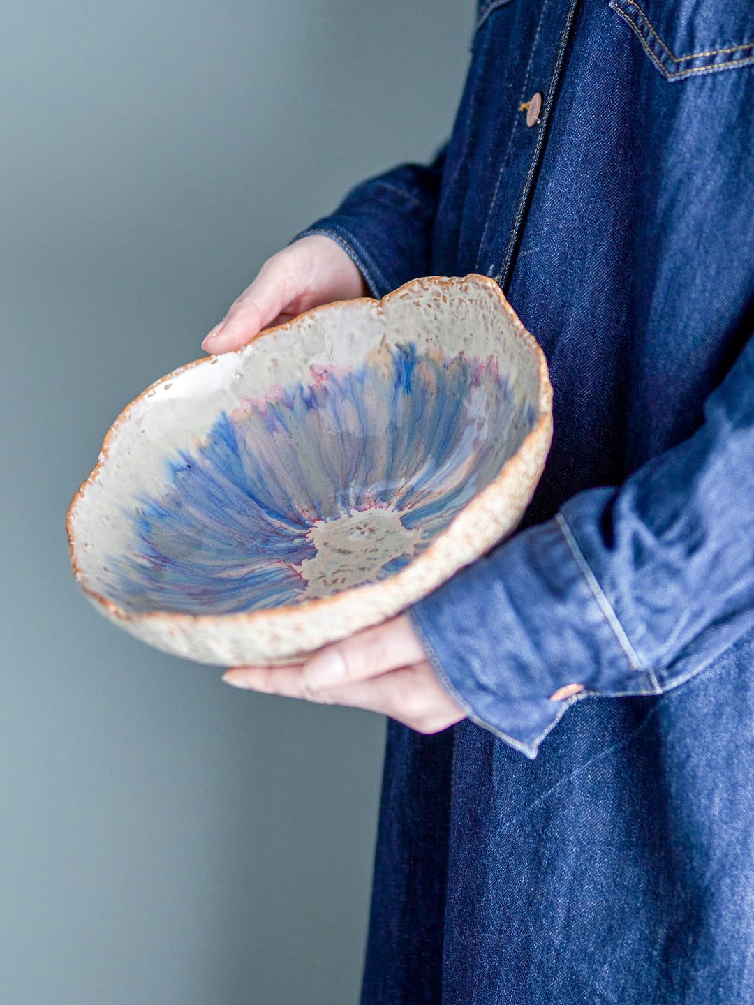 Bol Ceramică Albastru Amalia Bloomingville - Imagine 4
