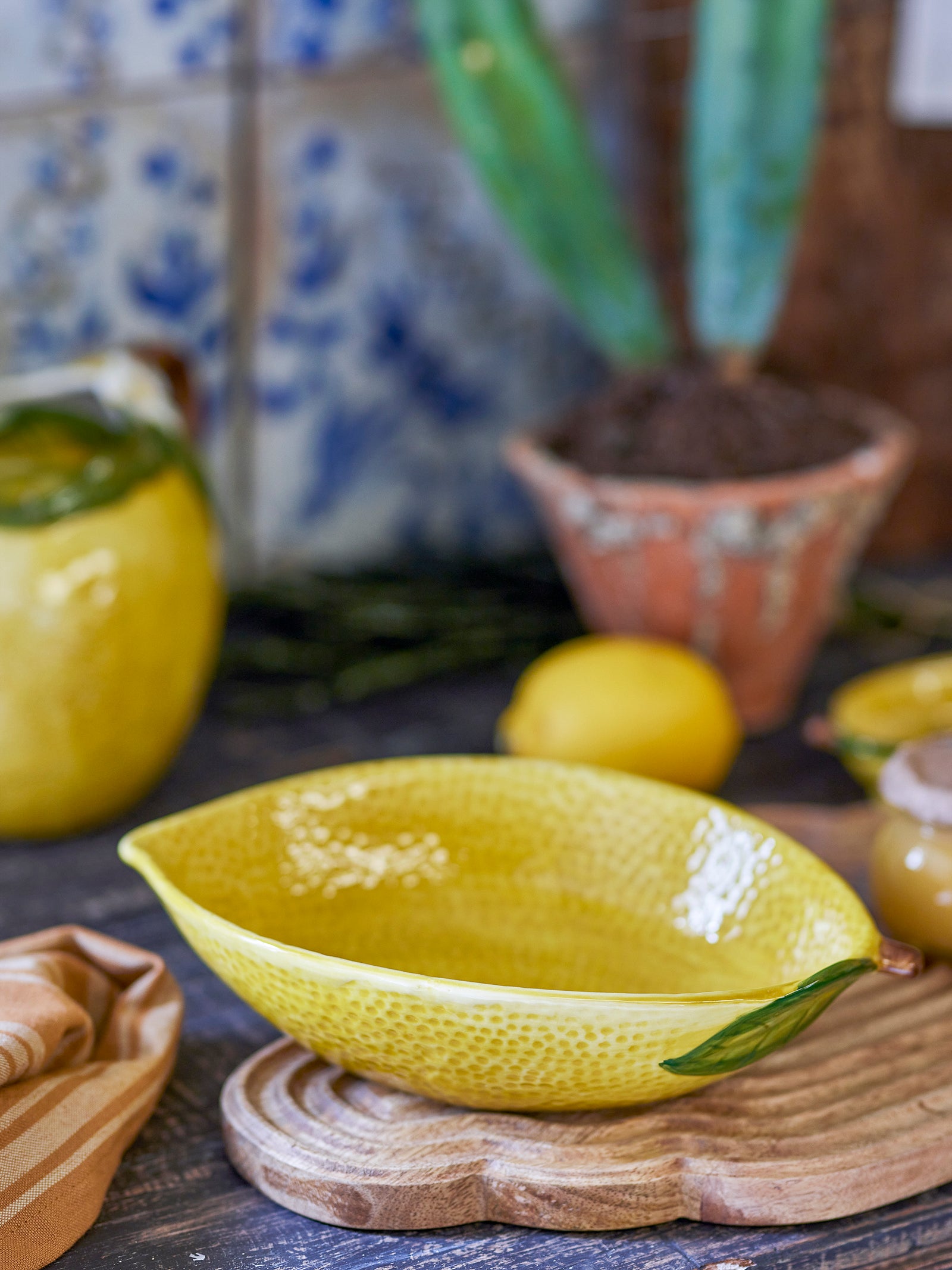 Bol Ceramic Galben Limone Bloomingville - Imagine 4