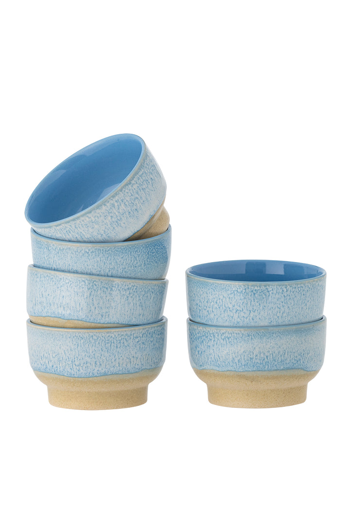 Set Boluri Ceramice Albastru Bloomingville - Imagine 1