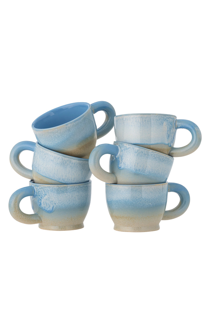 Set Căni Ceramică Albastră Bloomingville - Imagine 1