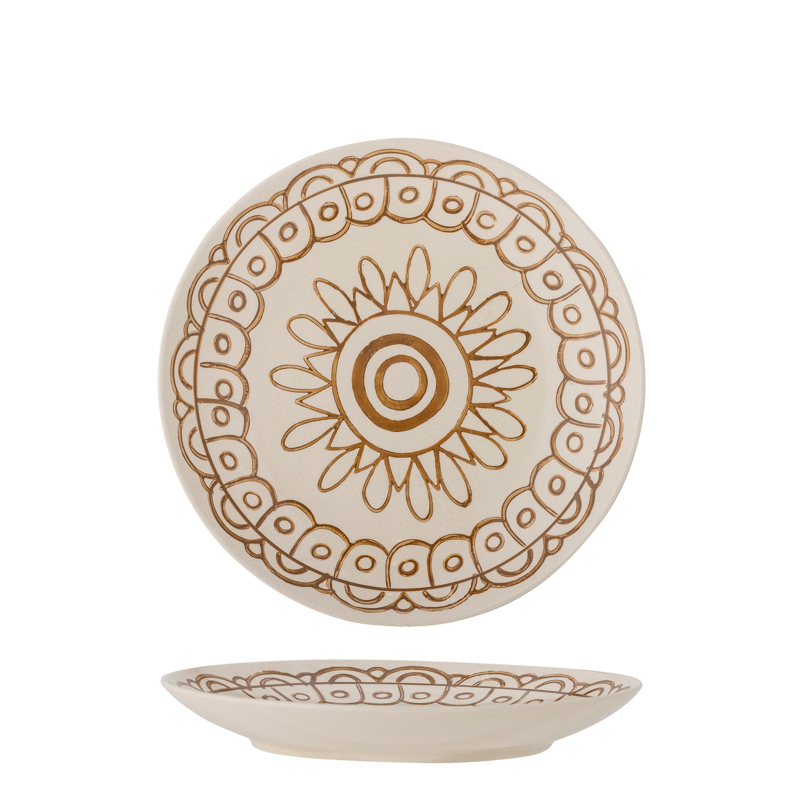 Farfurie Ceramică Portocalie Bloomingville - Imagine 1