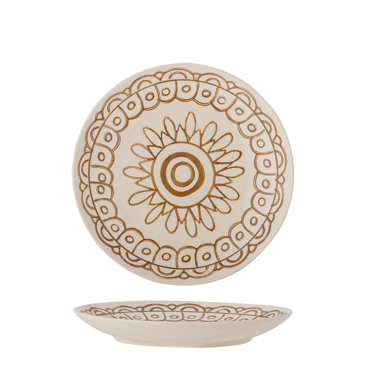 Farfurie Ceramică Portocalie Bloomingville - Imagine 1