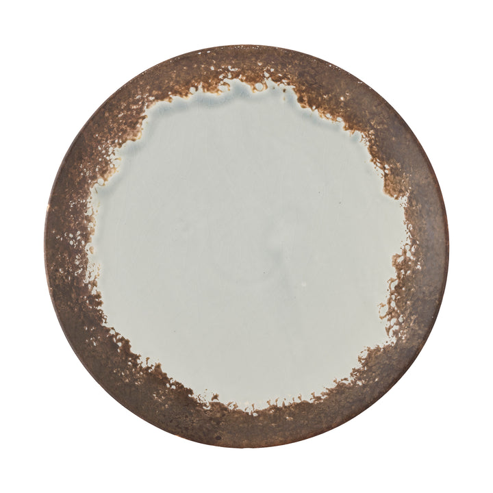 Farfurie Ceramică Maro Cu Glazură Crackle Bloomingville - Imagine 2