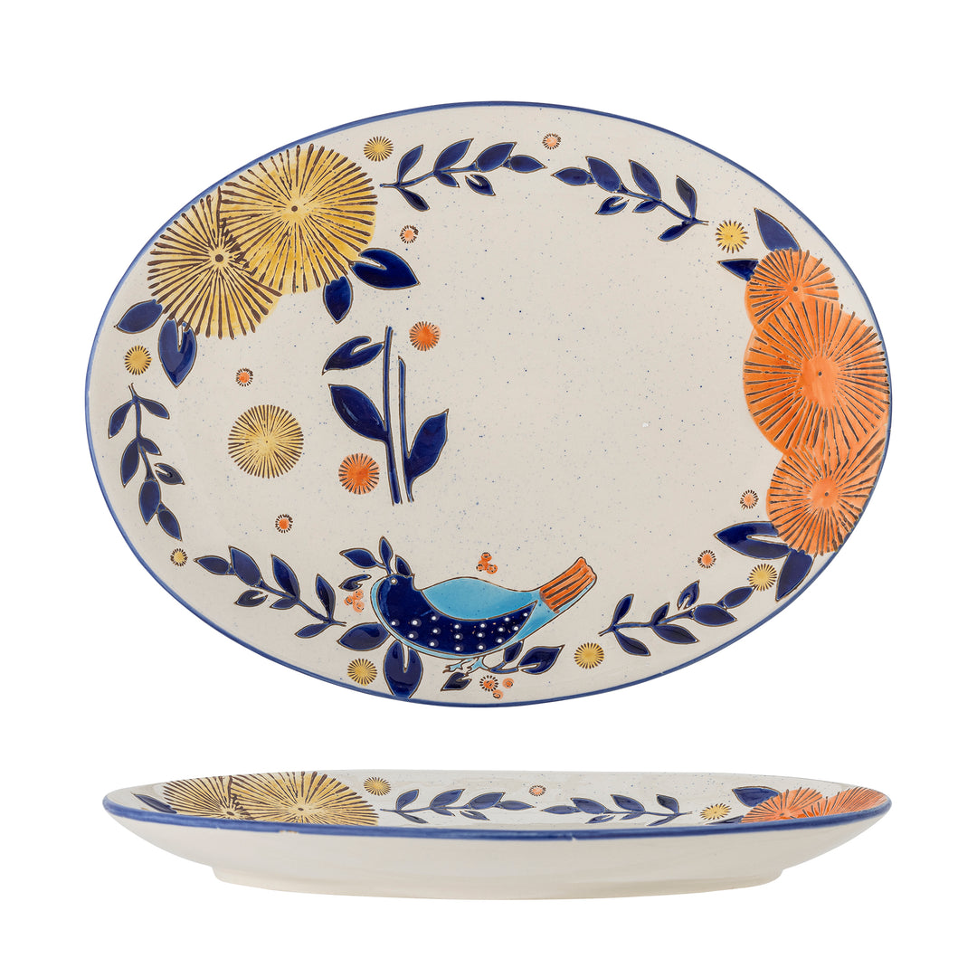 Platou Servire Ceramică Multicolor Bloomingville - Imagine 1