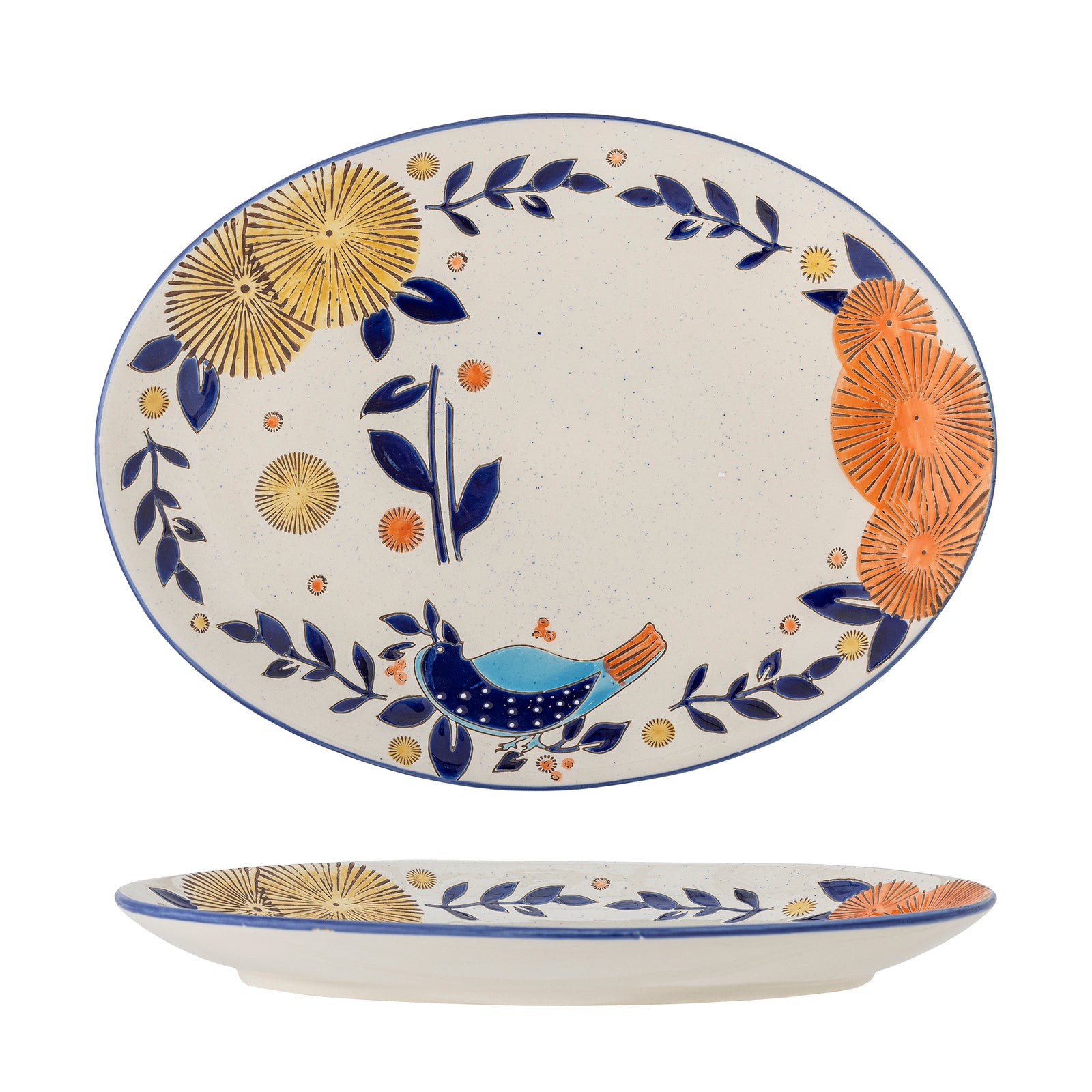 Platou Servire Ceramică Multicolor Bloomingville - Imagine 1