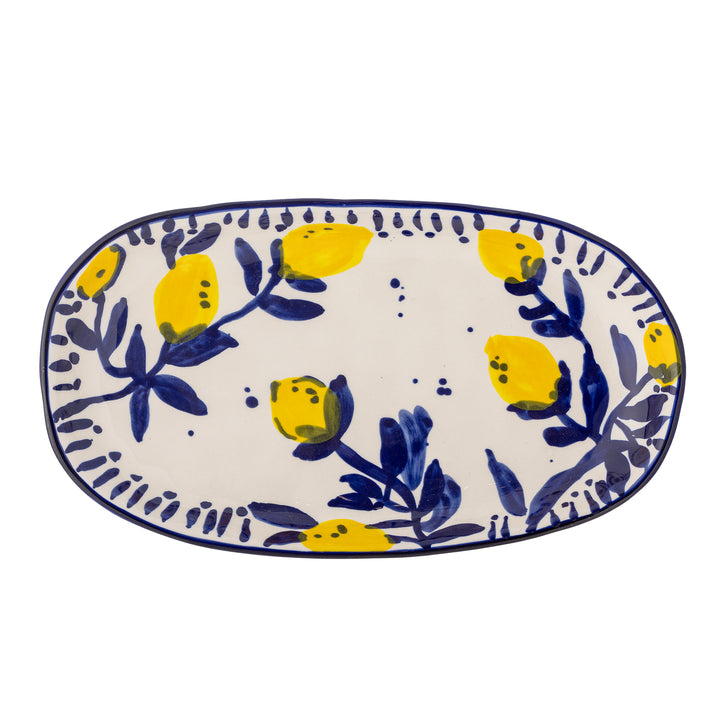 Platou Servire Ceramică Albastră Bloomingville - Imagine 2