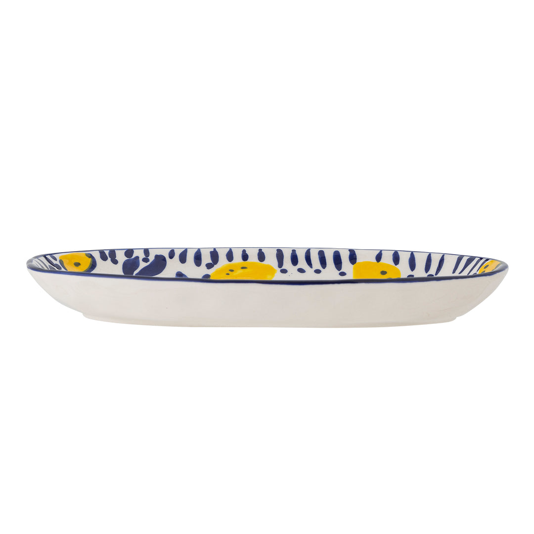 Platou Servire Ceramică Albastră Bloomingville - Imagine 3