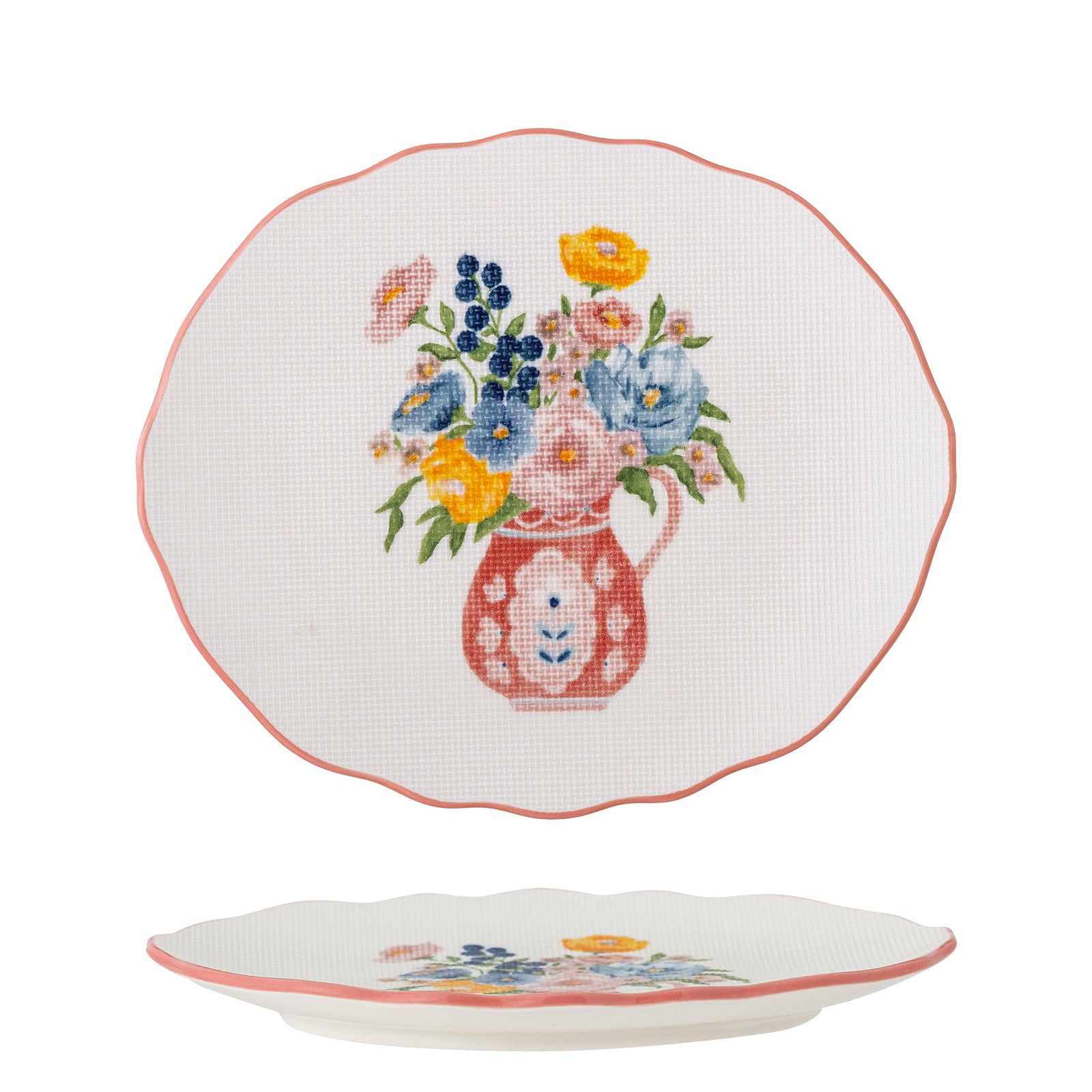 Farfurie Ceramică Multicoloră Bloomingville - Imagine 1