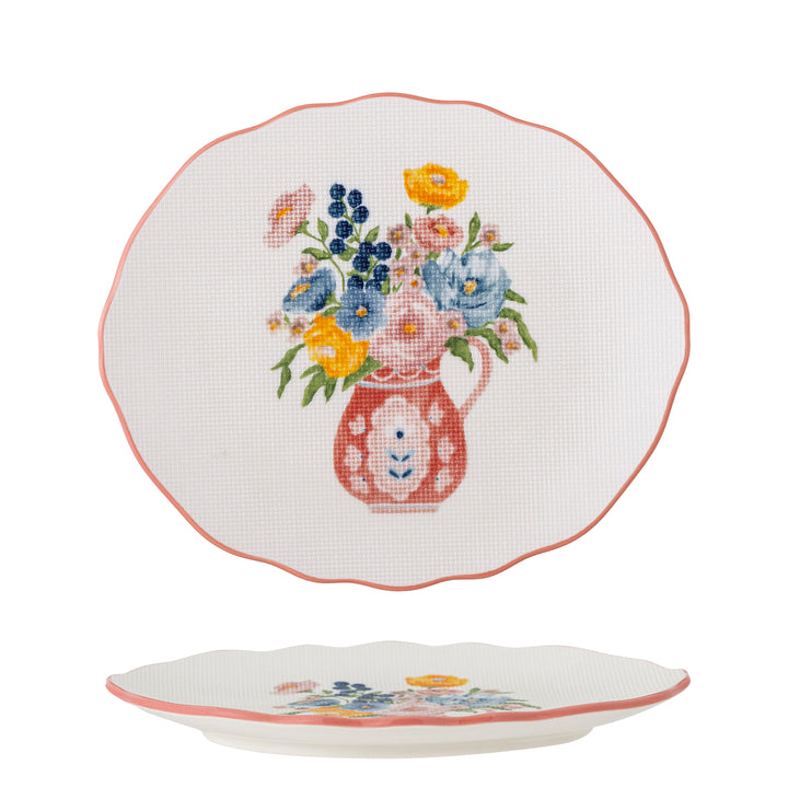 Farfurie Ceramică Multicoloră Bloomingville - Imagine 1